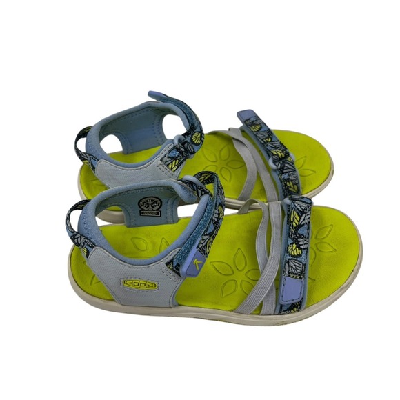 KEEN Verano Girls Size 11 Open Toe Summer Sandal‎ Blue Green Strappy Active Shoe - Picture 5 of 8